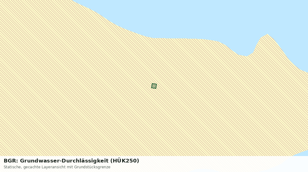 Statische Kartenansicht: BGR: Grundwasser-Durchlässigkeit (HÜK250)
