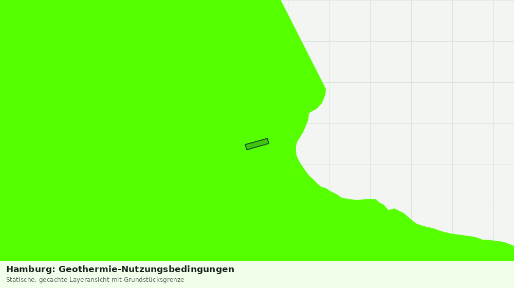 Statische Kartenansicht: Hamburg: Geothermie-Nutzungsbedingungen