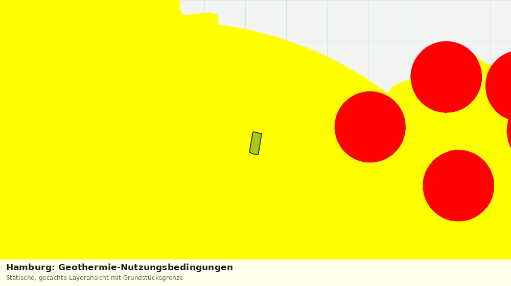 Statische Kartenansicht: Hamburg: Geothermie-Nutzungsbedingungen