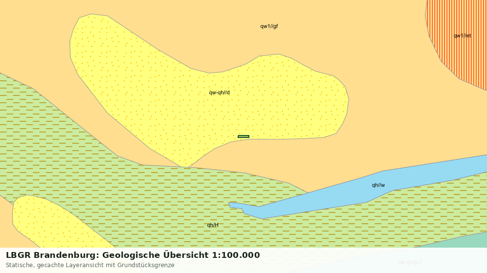 Statische Kartenansicht: LBGR Brandenburg: Geologische Übersicht 1:100.000