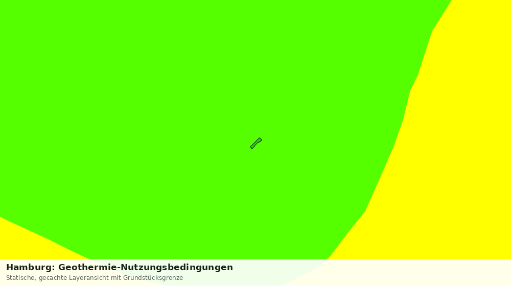 Statische Kartenansicht: Hamburg: Geothermie-Nutzungsbedingungen