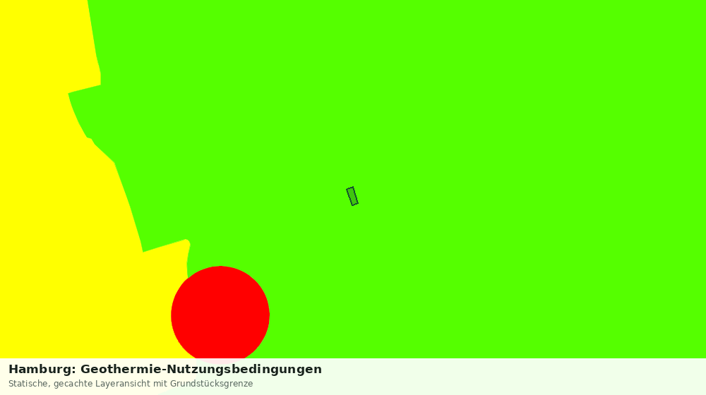 Statische Kartenansicht: Hamburg: Geothermie-Nutzungsbedingungen