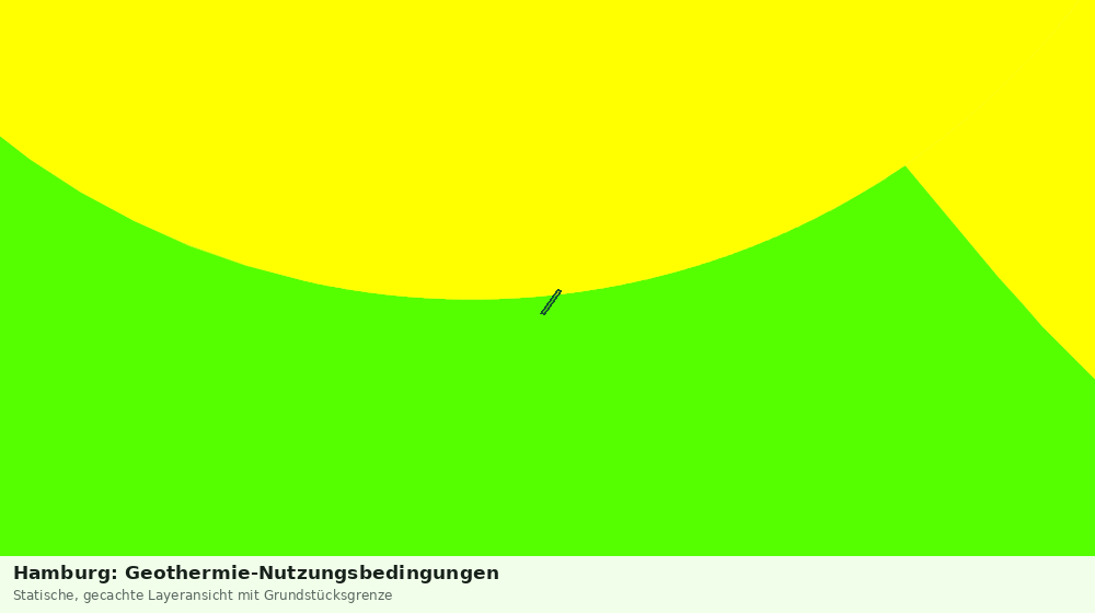 Statische Kartenansicht: Hamburg: Geothermie-Nutzungsbedingungen