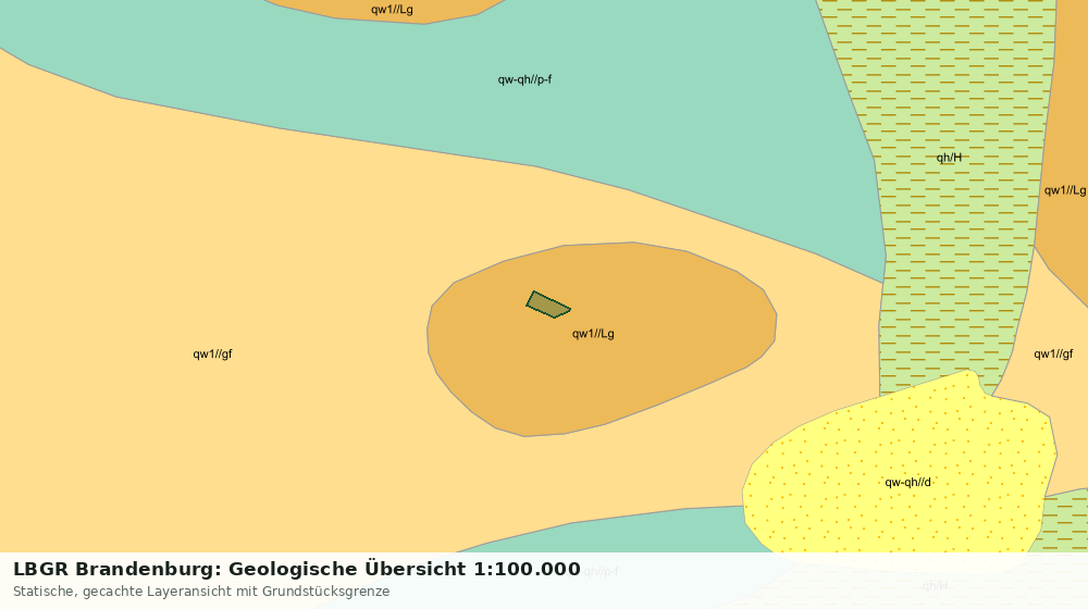 Statische Kartenansicht: LBGR Brandenburg: Geologische Übersicht 1:100.000