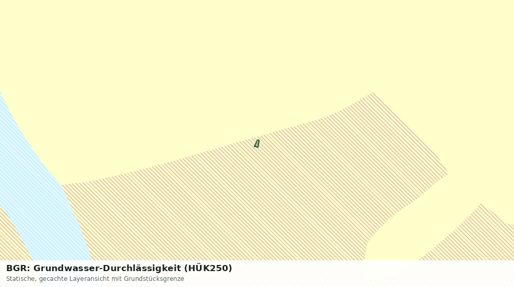 Statische Kartenansicht: BGR: Grundwasser-Durchlässigkeit (HÜK250)