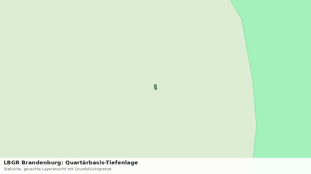 Statische Kartenansicht: LBGR Brandenburg: Quartärbasis-Tiefenlage