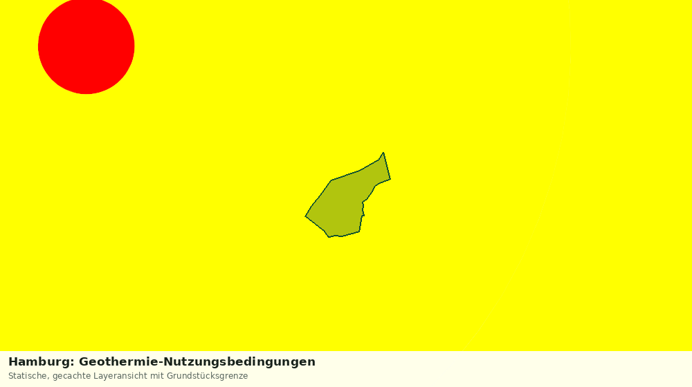 Statische Kartenansicht: Hamburg: Geothermie-Nutzungsbedingungen