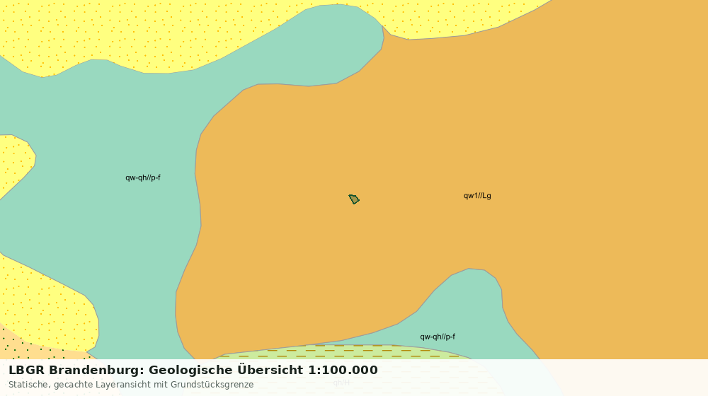 Statische Kartenansicht: LBGR Brandenburg: Geologische Übersicht 1:100.000