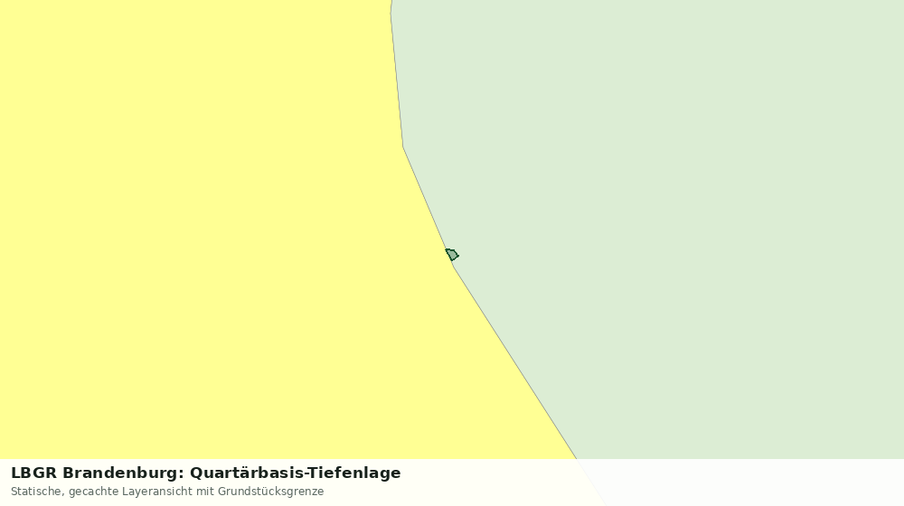 Statische Kartenansicht: LBGR Brandenburg: Quartärbasis-Tiefenlage