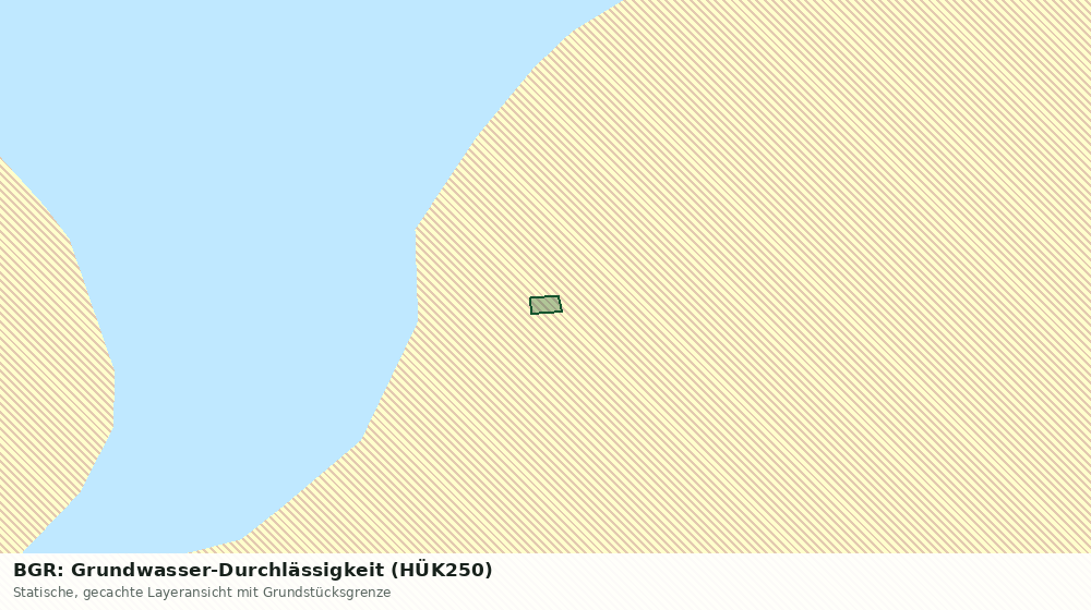 Statische Kartenansicht: BGR: Grundwasser-Durchlässigkeit (HÜK250)