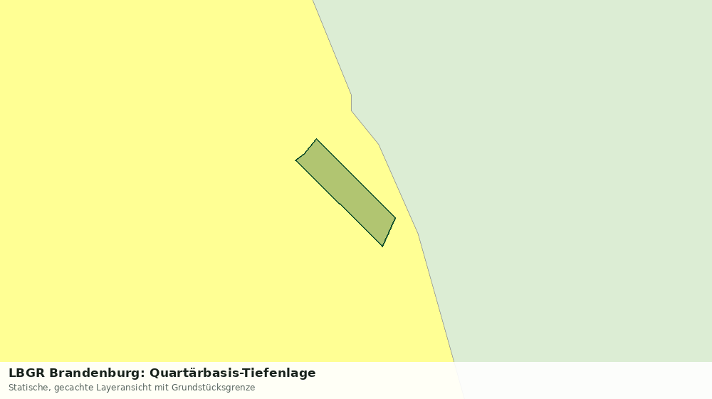 Statische Kartenansicht: LBGR Brandenburg: Quartärbasis-Tiefenlage