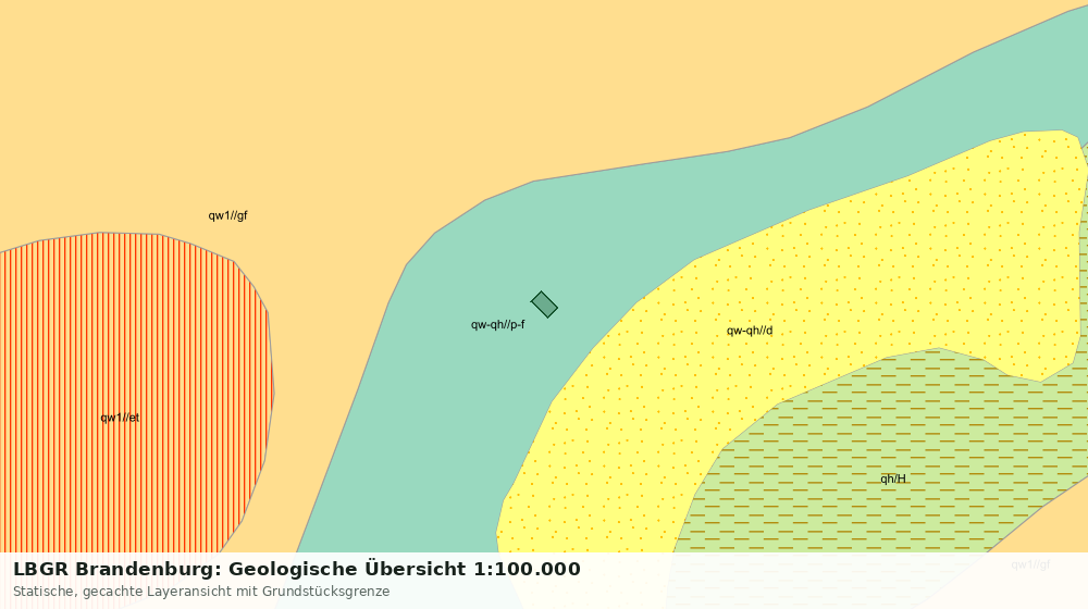 Statische Kartenansicht: LBGR Brandenburg: Geologische Übersicht 1:100.000