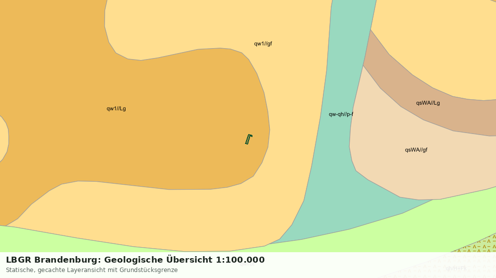 Statische Kartenansicht: LBGR Brandenburg: Geologische Übersicht 1:100.000