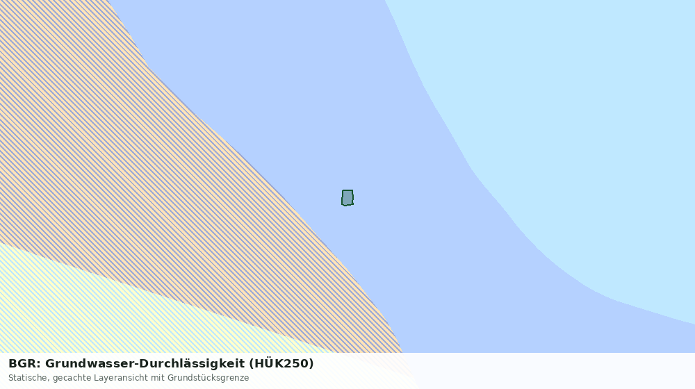 Statische Kartenansicht: BGR: Grundwasser-Durchlässigkeit (HÜK250)