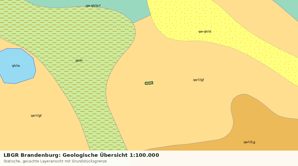 Statische Kartenansicht: LBGR Brandenburg: Geologische Übersicht 1:100.000
