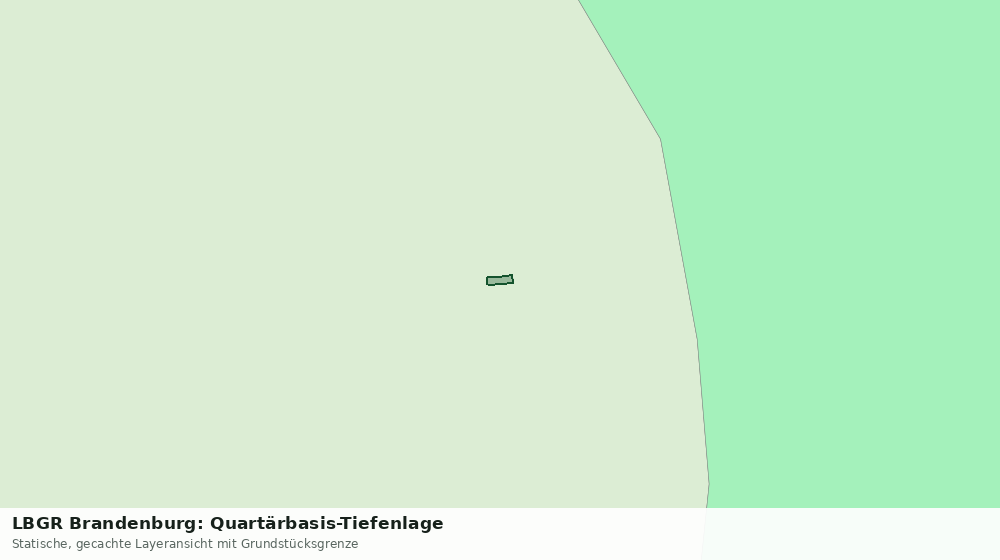 Statische Kartenansicht: LBGR Brandenburg: Quartärbasis-Tiefenlage