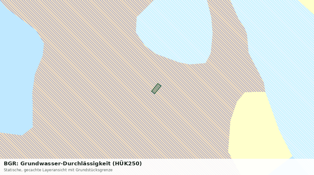 Statische Kartenansicht: BGR: Grundwasser-Durchlässigkeit (HÜK250)
