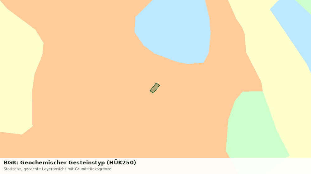 Statische Kartenansicht: BGR: Geochemischer Gesteinstyp (HÜK250)