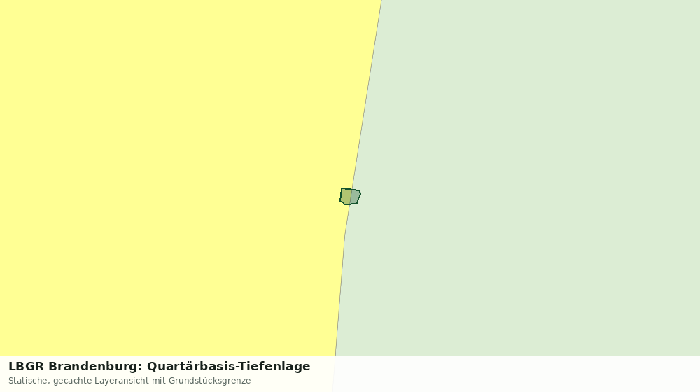 Statische Kartenansicht: LBGR Brandenburg: Quartärbasis-Tiefenlage