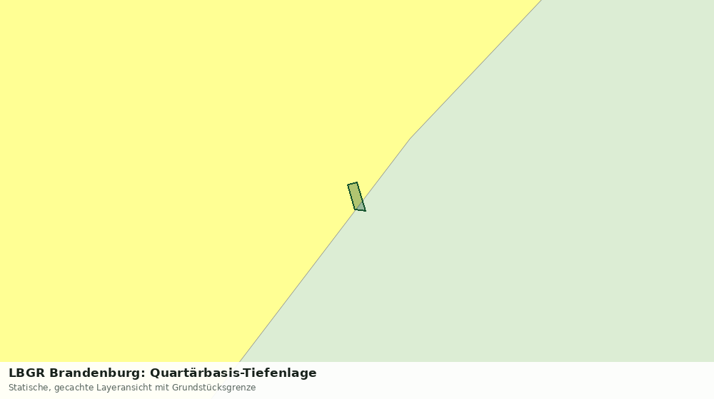 Statische Kartenansicht: LBGR Brandenburg: Quartärbasis-Tiefenlage