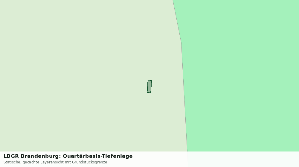 Statische Kartenansicht: LBGR Brandenburg: Quartärbasis-Tiefenlage
