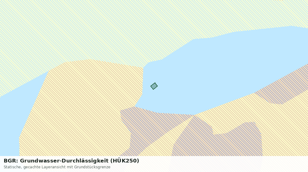 Statische Kartenansicht: BGR: Grundwasser-Durchlässigkeit (HÜK250)