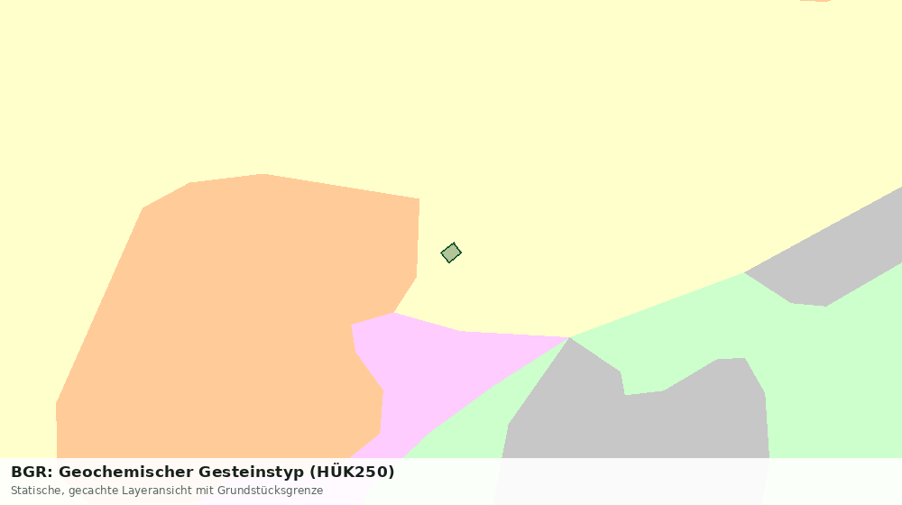Statische Kartenansicht: BGR: Geochemischer Gesteinstyp (HÜK250)