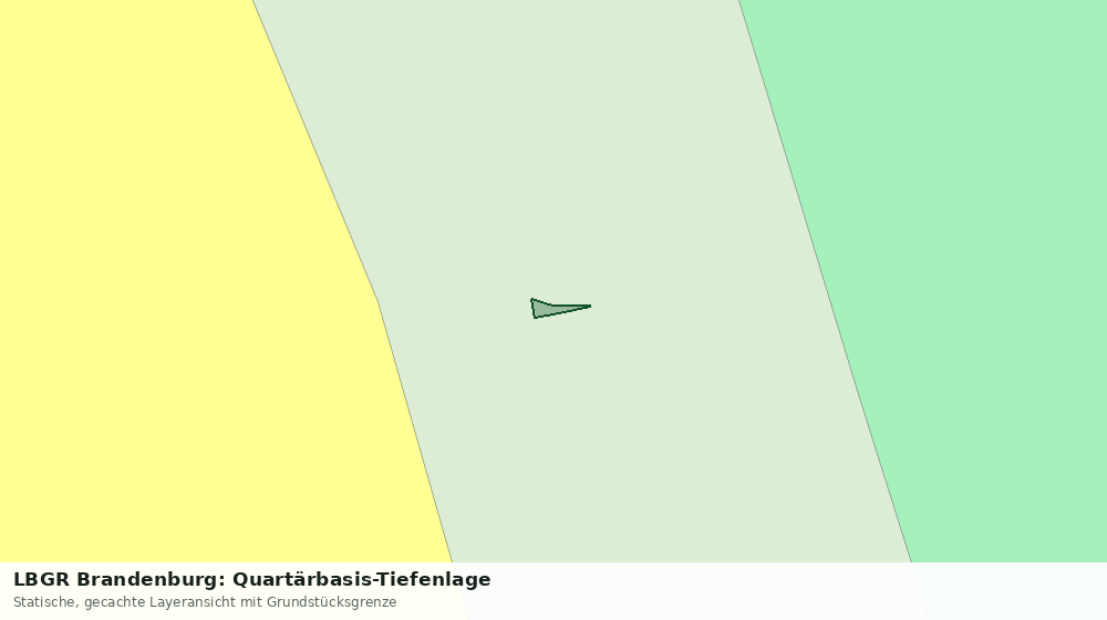 Statische Kartenansicht: LBGR Brandenburg: Quartärbasis-Tiefenlage