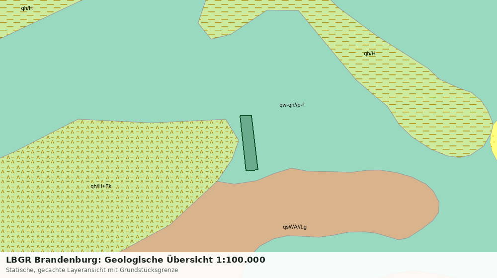 Statische Kartenansicht: LBGR Brandenburg: Geologische Übersicht 1:100.000