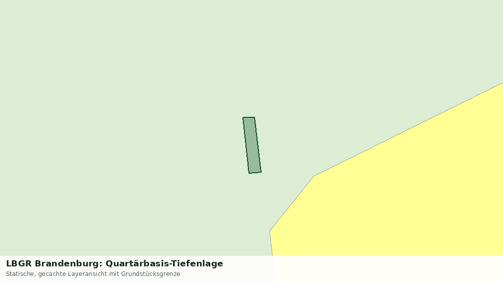 Statische Kartenansicht: LBGR Brandenburg: Quartärbasis-Tiefenlage