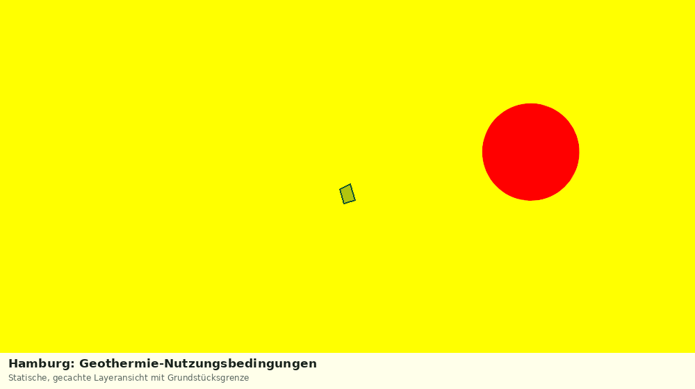 Statische Kartenansicht: Hamburg: Geothermie-Nutzungsbedingungen