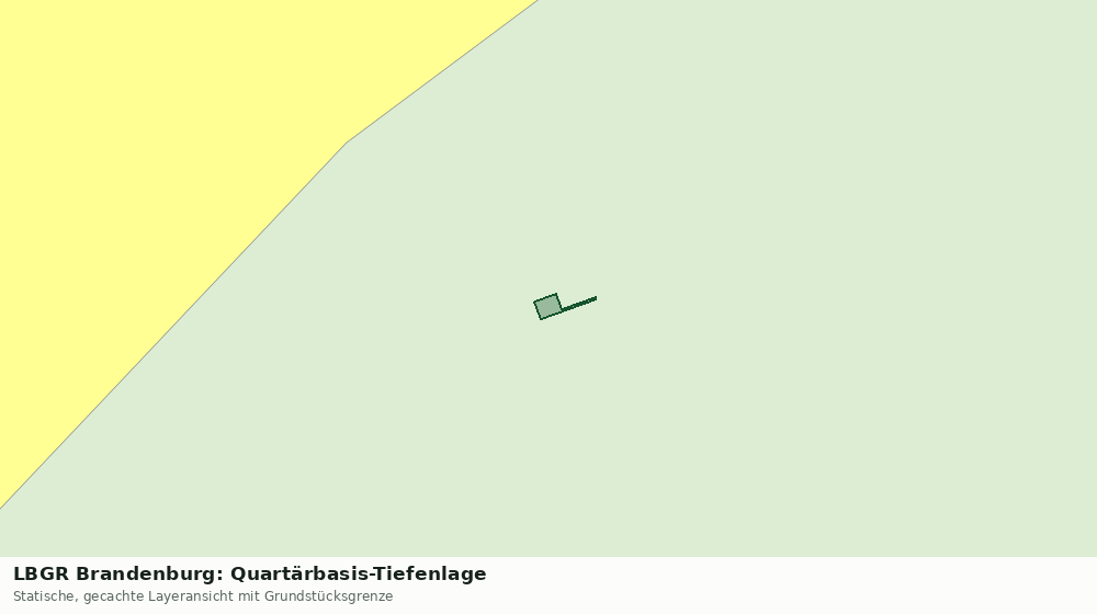 Statische Kartenansicht: LBGR Brandenburg: Quartärbasis-Tiefenlage