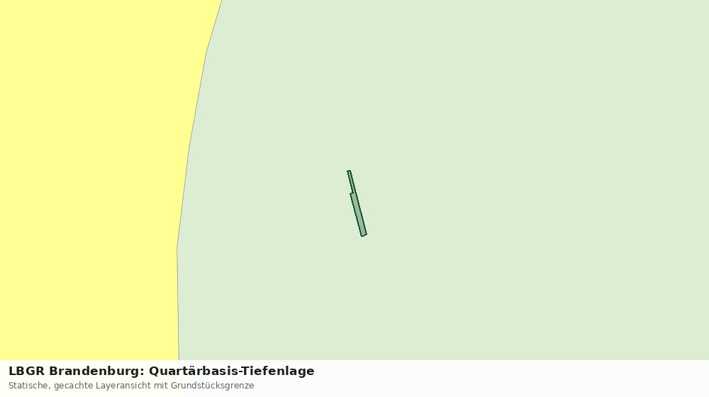 Statische Kartenansicht: LBGR Brandenburg: Quartärbasis-Tiefenlage