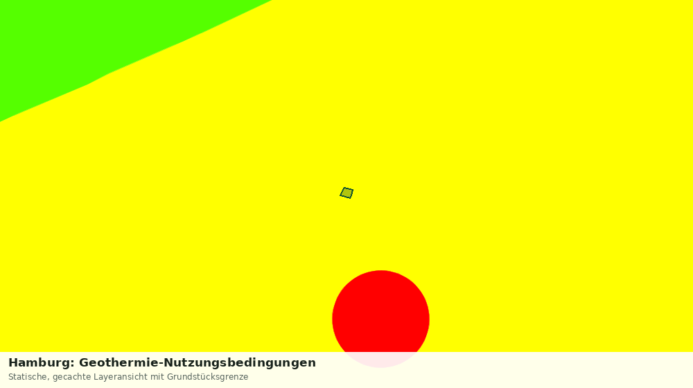 Statische Kartenansicht: Hamburg: Geothermie-Nutzungsbedingungen