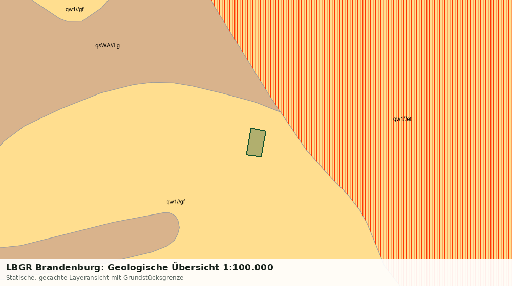 Statische Kartenansicht: LBGR Brandenburg: Geologische Übersicht 1:100.000