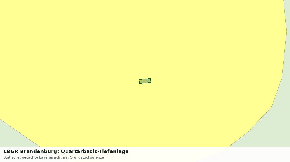 Statische Kartenansicht: LBGR Brandenburg: Quartärbasis-Tiefenlage