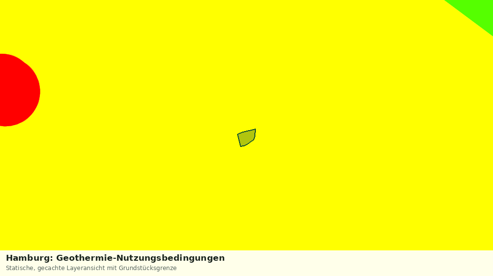 Statische Kartenansicht: Hamburg: Geothermie-Nutzungsbedingungen