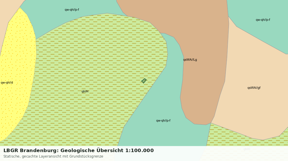 Statische Kartenansicht: LBGR Brandenburg: Geologische Übersicht 1:100.000