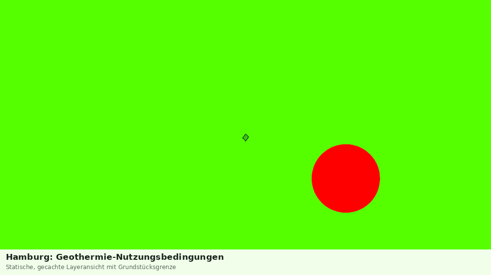 Statische Kartenansicht: Hamburg: Geothermie-Nutzungsbedingungen