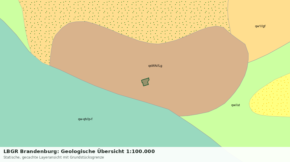 Statische Kartenansicht: LBGR Brandenburg: Geologische Übersicht 1:100.000
