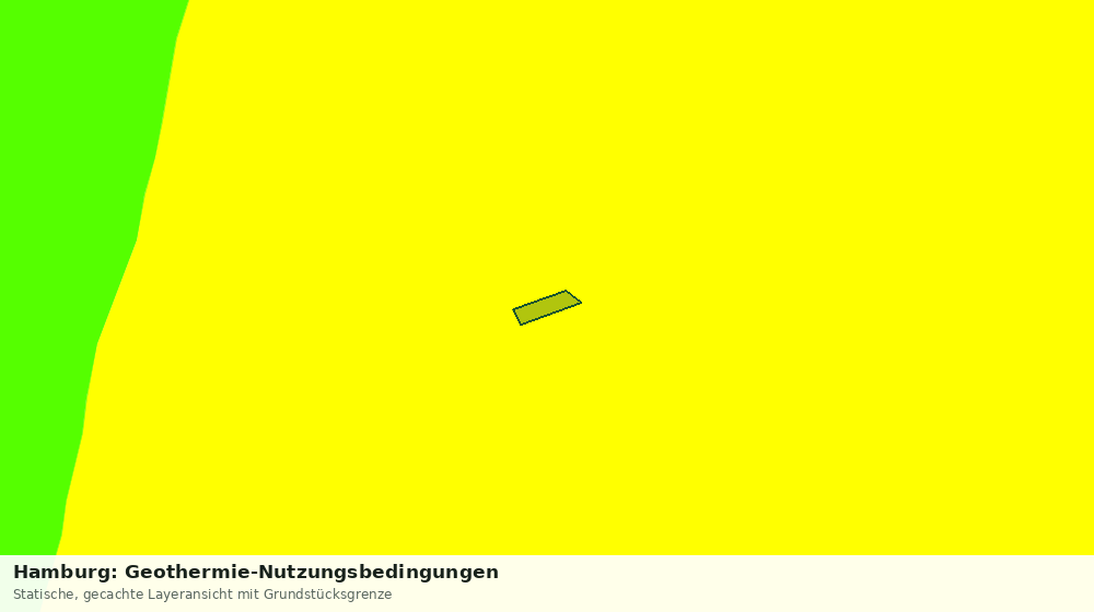 Statische Kartenansicht: Hamburg: Geothermie-Nutzungsbedingungen