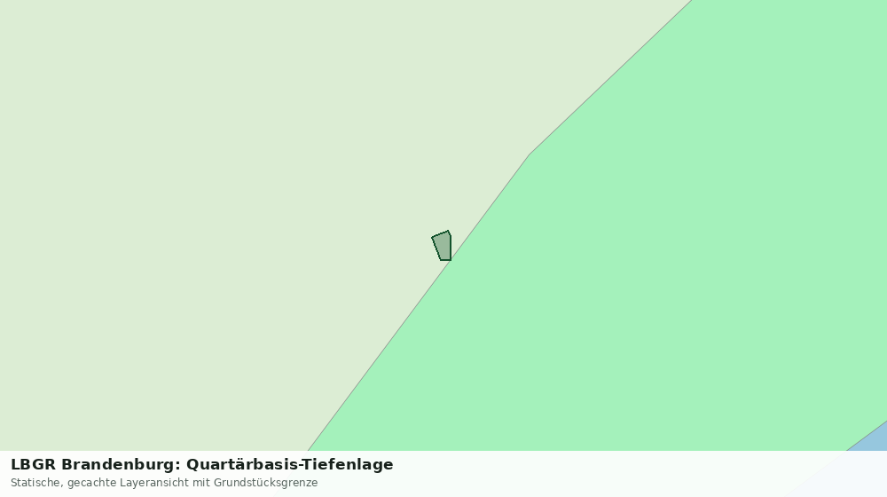 Statische Kartenansicht: LBGR Brandenburg: Quartärbasis-Tiefenlage