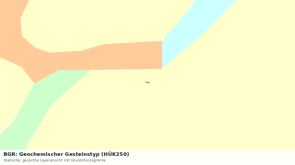 Statische Kartenansicht: BGR: Geochemischer Gesteinstyp (HÜK250)