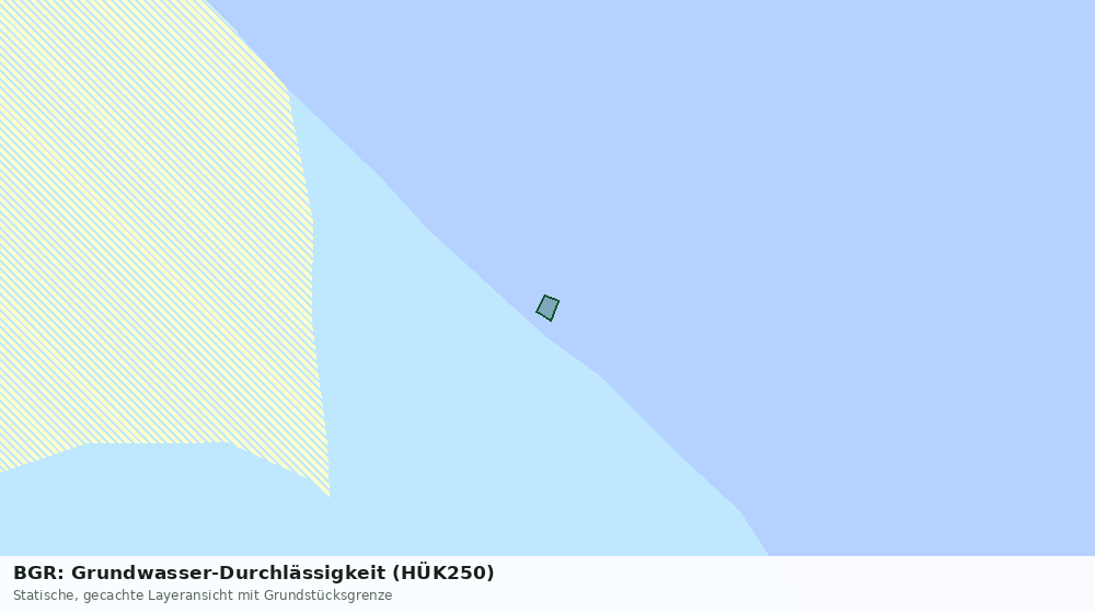 Statische Kartenansicht: BGR: Grundwasser-Durchlässigkeit (HÜK250)