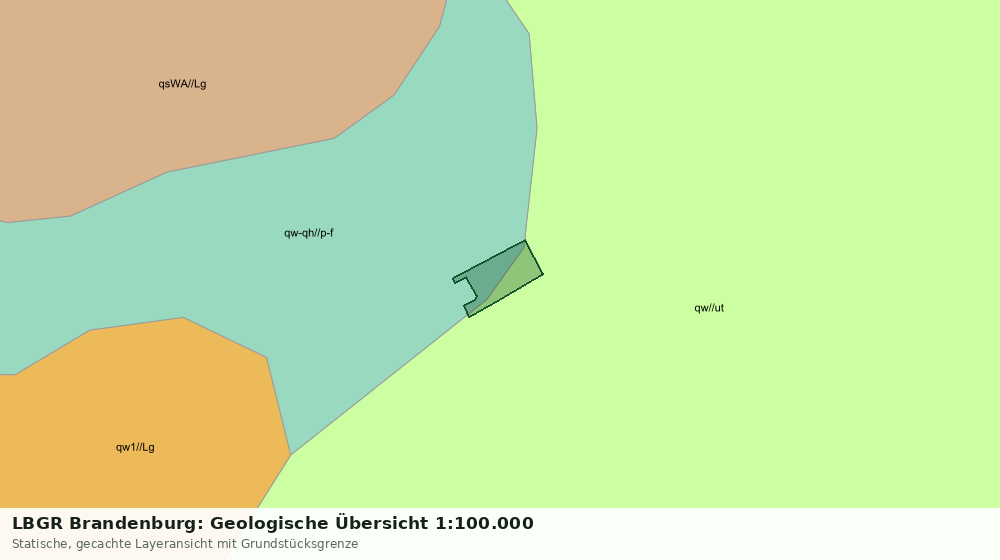 Statische Kartenansicht: LBGR Brandenburg: Geologische Übersicht 1:100.000