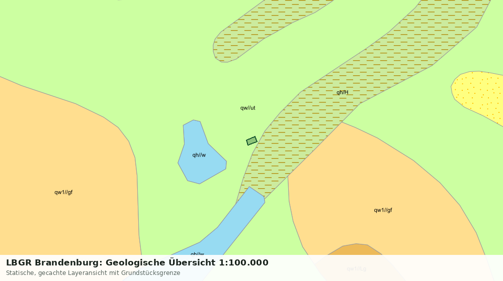 Statische Kartenansicht: LBGR Brandenburg: Geologische Übersicht 1:100.000