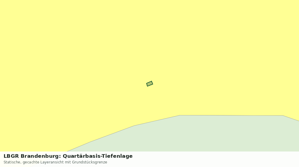 Statische Kartenansicht: LBGR Brandenburg: Quartärbasis-Tiefenlage