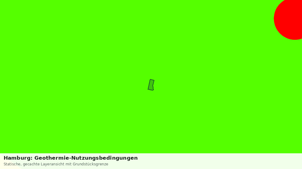 Statische Kartenansicht: Hamburg: Geothermie-Nutzungsbedingungen