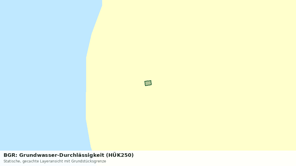 Statische Kartenansicht: BGR: Grundwasser-Durchlässigkeit (HÜK250)