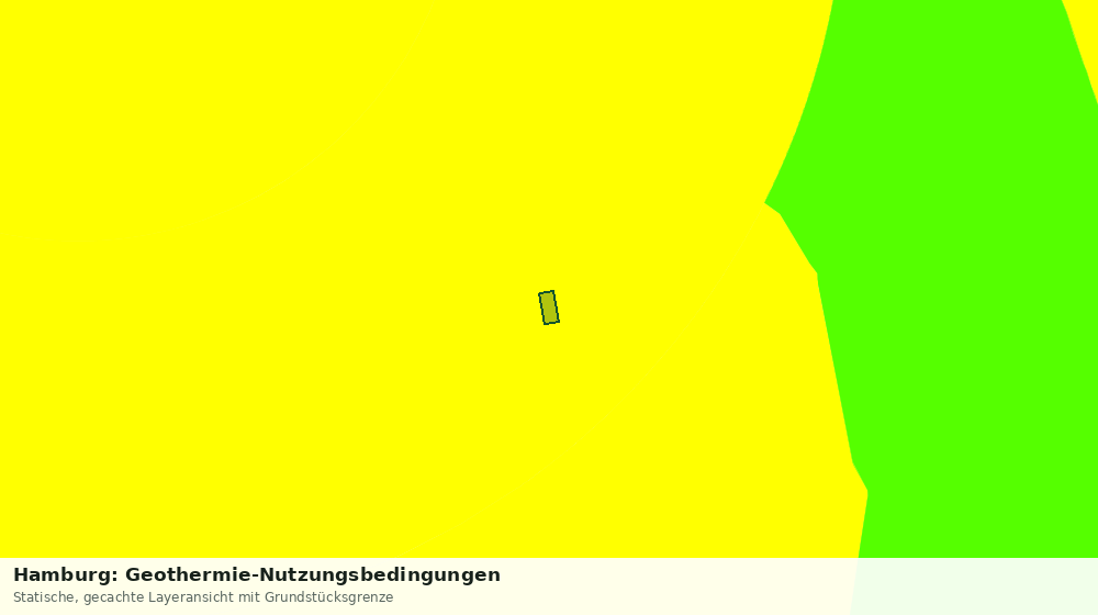 Statische Kartenansicht: Hamburg: Geothermie-Nutzungsbedingungen
